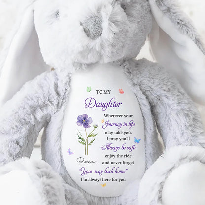 To My Daughter Bunny With Flower