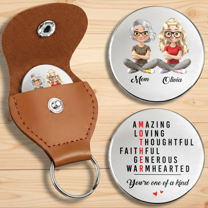 Amazing Loving Thoughtful Mother One Of A Kind Personalised Women Illustrations - Personalized Custom Pocket Hug - DAU320_HTOK