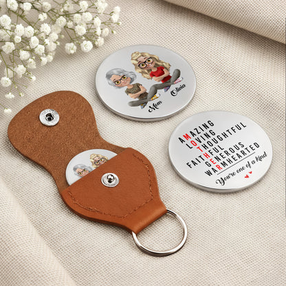 Amazing Loving Thoughtful Mother One Of A Kind Personalised Women Illustrations - Personalized Custom Pocket Hug - DAU320_HTOK