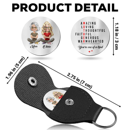 Amazing Loving Thoughtful Mother One Of A Kind Personalised Women Illustrations - Personalized Custom Pocket Hug - DAU320_HTOK