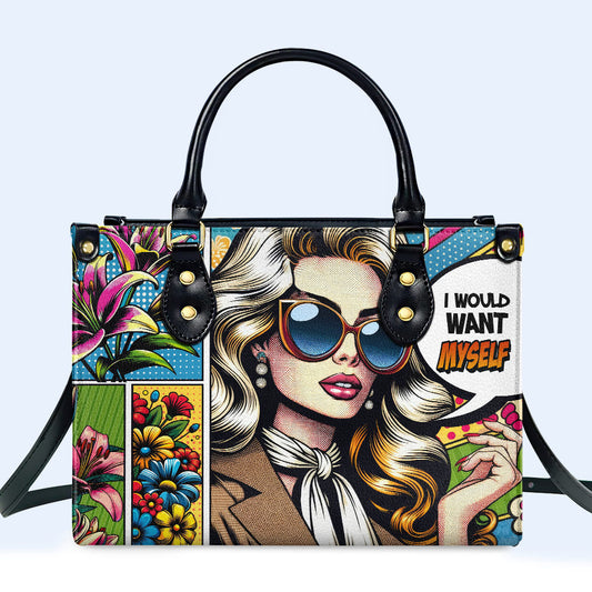 Me gustaría a mí mismo - Bolso de piel personalizado - DB03
