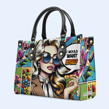 Me gustaría a mí mismo - Bolso de piel personalizado - DB03