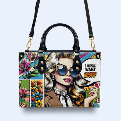 Me gustaría a mí mismo - Bolso de piel personalizado - DB03