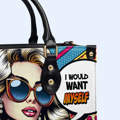 Me gustaría a mí mismo - Bolso de piel personalizado - DB03