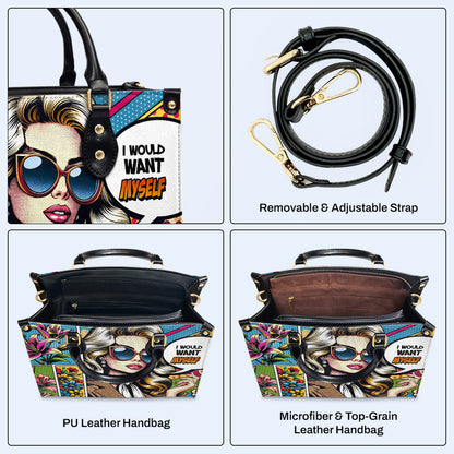 Me gustaría a mí mismo - Bolso de piel personalizado - DB03