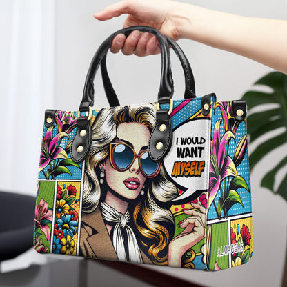 Me gustaría a mí mismo - Bolso de piel personalizado - DB03
