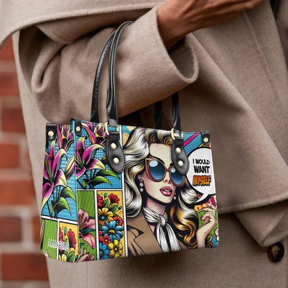 Me gustaría a mí mismo - Bolso de piel personalizado - DB03