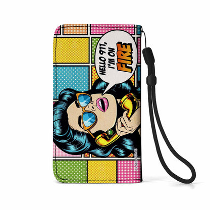I'm On Fire - Personalized Custom Phone Leather Wallet - DB05PW