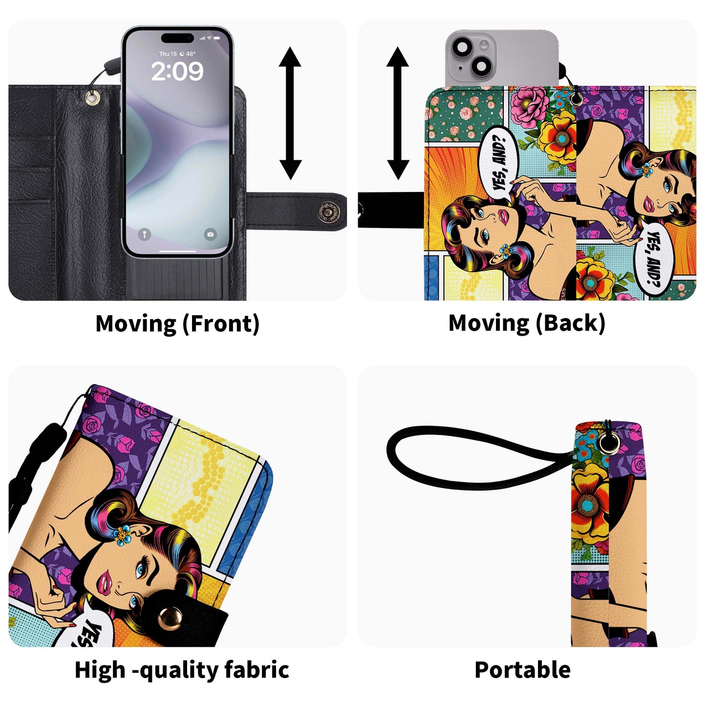 Yes, And? - Personalized Custom Phone Leather Wallet - DB06PW