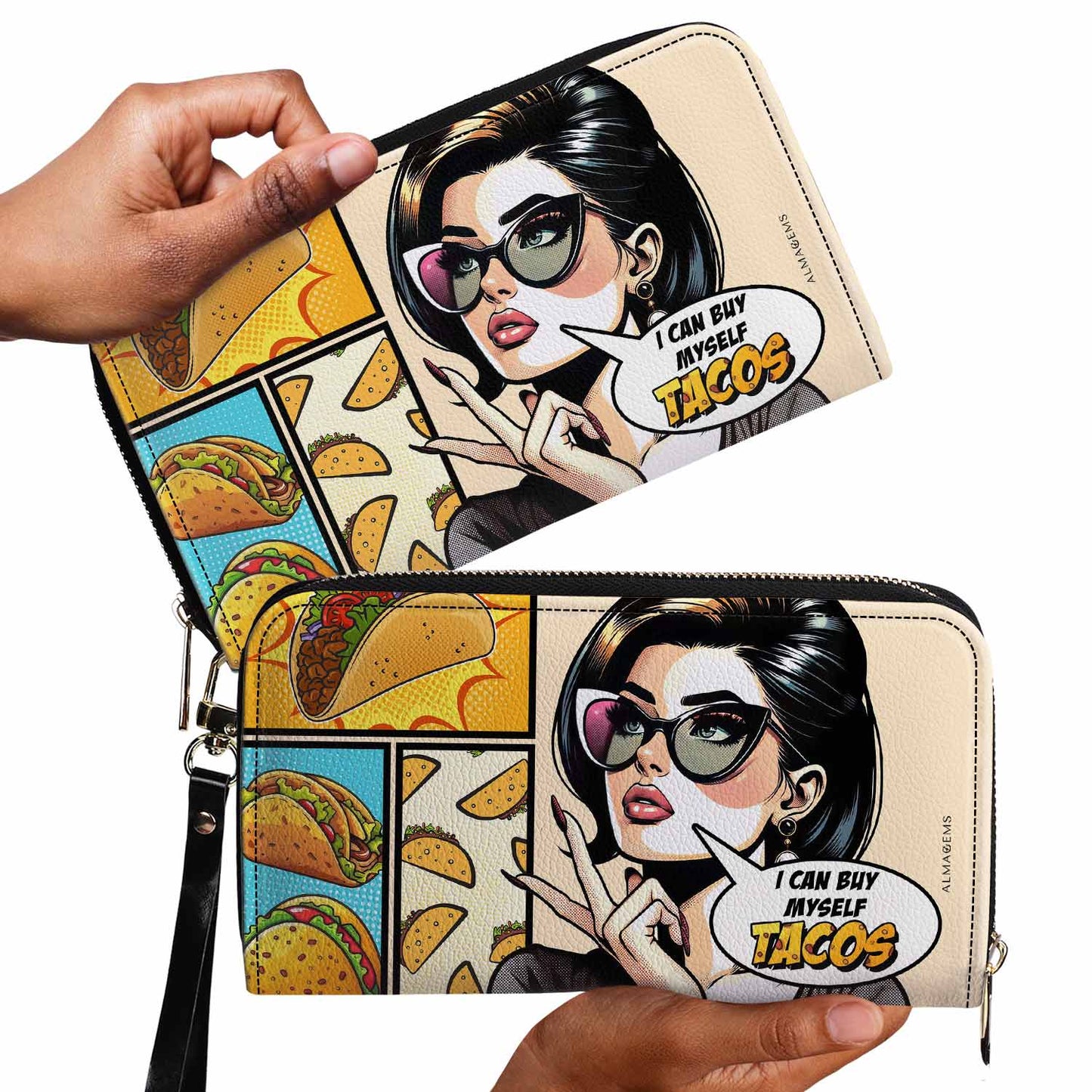 Je peux m'acheter des tacos - Portefeuille en cuir pour femme - DB11WL