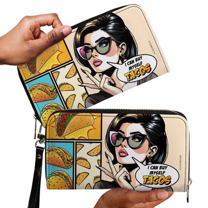 Je peux m'acheter des tacos - Portefeuille en cuir pour femme - DB11WL