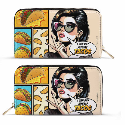 Je peux m'acheter des tacos - Portefeuille en cuir pour femme - DB11WL