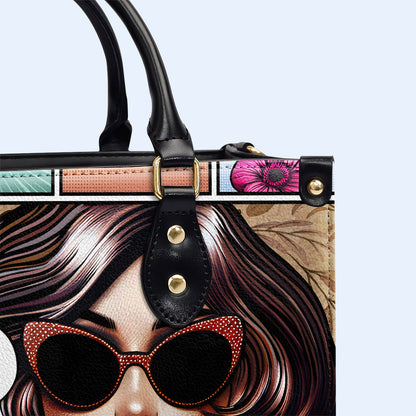 J'ai déjà été une fleur - Sac à main en cuir personnalisé - DB17