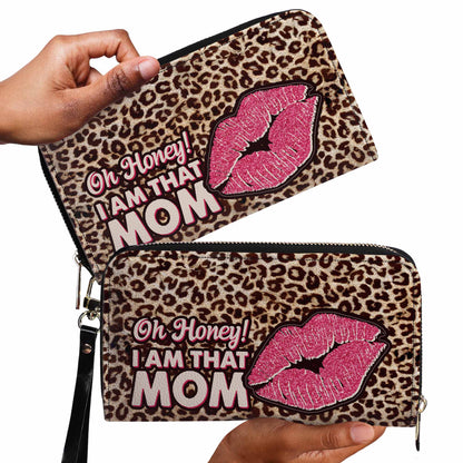 Je suis cette maman - Portefeuille en cuir pour femme - DB18WL