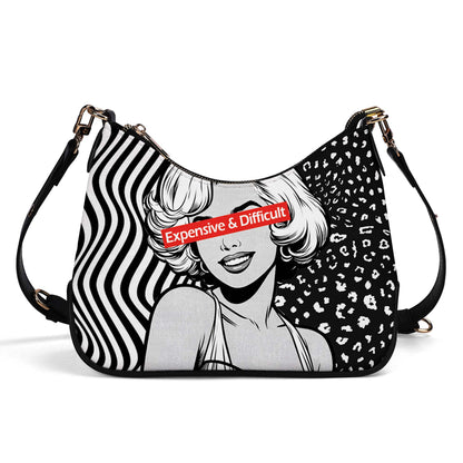 Expensive and Difficult - Personalized Custom Chain Crossbody Handbag - DB19CH