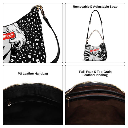 Expensive and Difficult - Personalized Custom Chain Crossbody Handbag - DB19CH