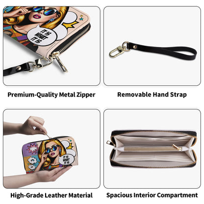 Es lo que es - Cartera de piel para mujer - DB21WL