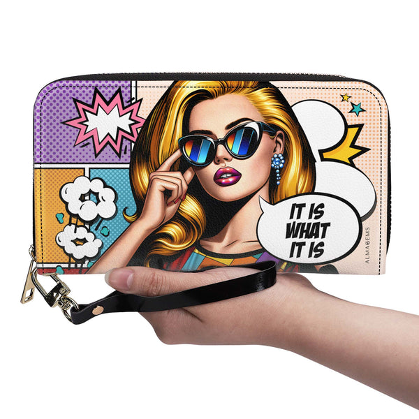 Es lo que es - Cartera de piel para mujer - DB21WL