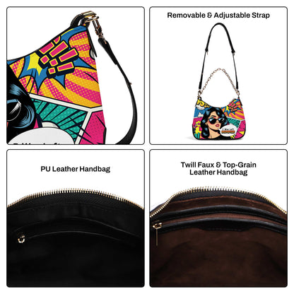 J'ai été laissé sans surveillance - Sac à main bandoulière personnalisé avec chaîne - DB22CH