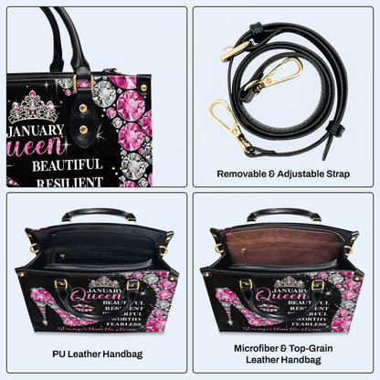Sac à main en cuir personnalisé « Mois Reine » - DB24