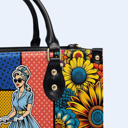 Creo que me gusta esta pequeña vida - Bolso de cuero personalizado - DB28