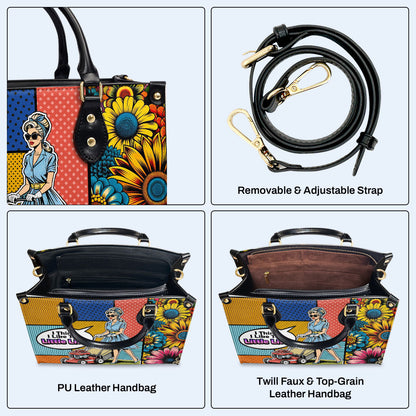 Creo que me gusta esta pequeña vida - Bolso de cuero personalizado - DB28