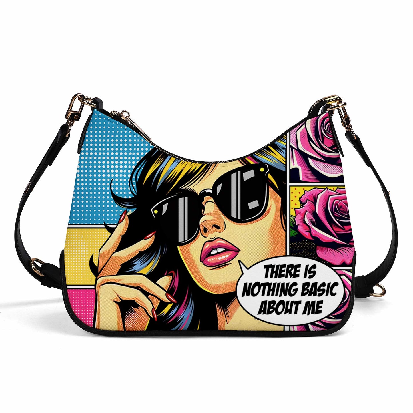 There Is Nothing Basic About Me - Personalized Custom Chain Crossbody Handbag - DB35CH