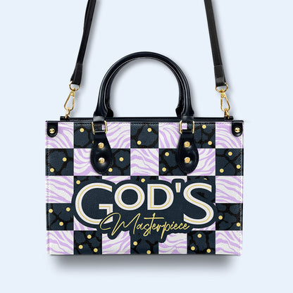 La obra maestra de Dios: bolso de mano de cuero personalizado - DB36