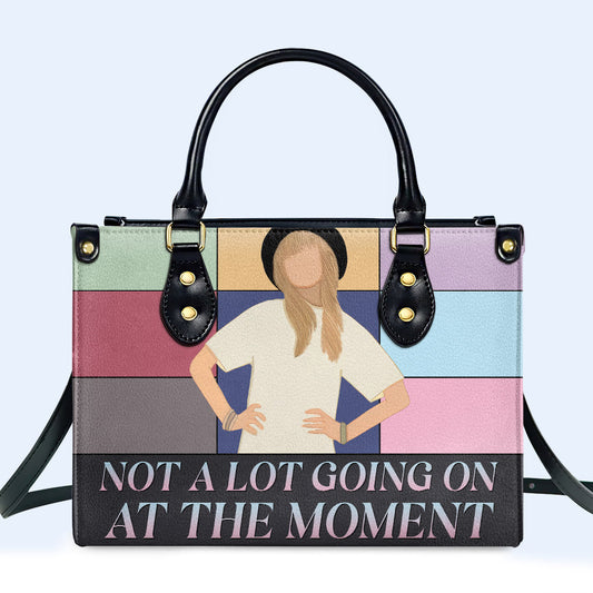 No hay mucho que hacer en este momento - Bolso de mano de cuero personalizado - DB38