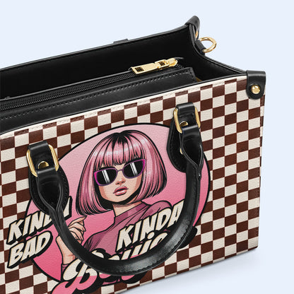 Kinda Boujee - Personalized Custom Leather Handbag - DB46