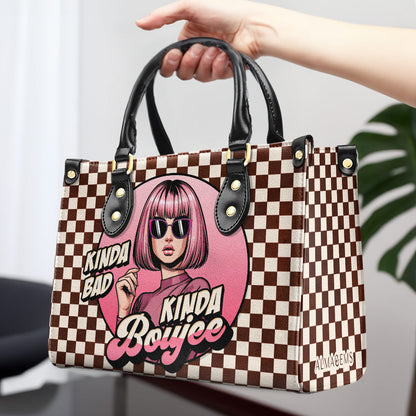 Kinda Boujee - Personalized Custom Leather Handbag - DB46