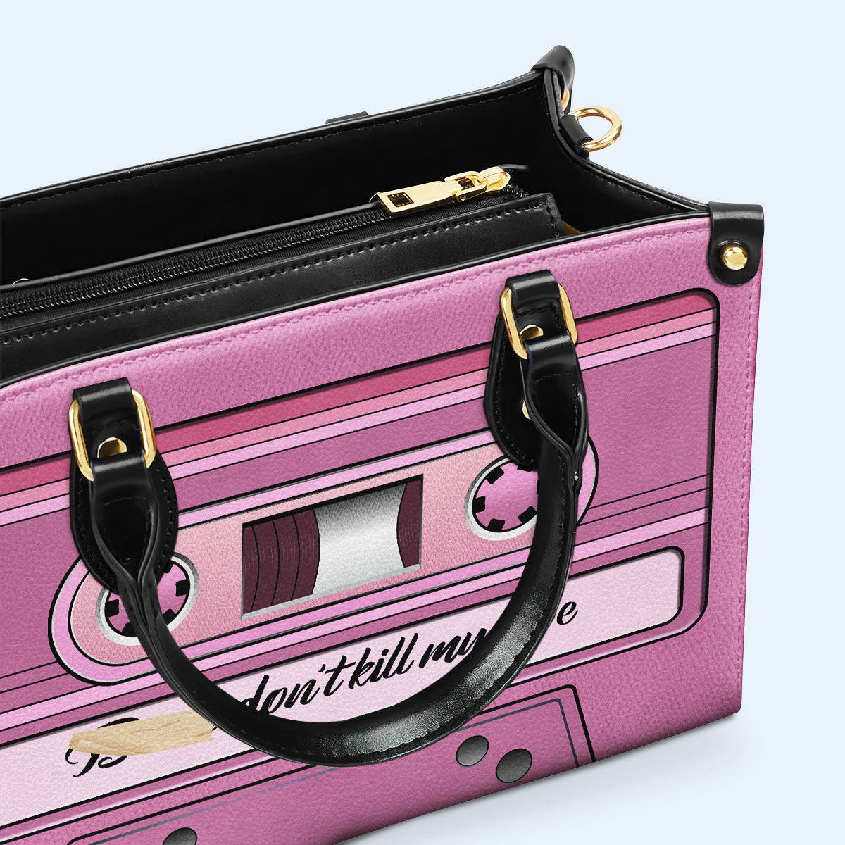 Ne tuez pas mon humeur - Sac à main en cuir personnalisé - DB51
