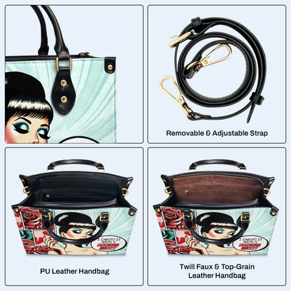 Je peux le faire avec un cœur brisé - Sac à main en cuir personnalisé - DB59