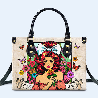 C'est La Vie - Sac à main en cuir personnalisé - DB62