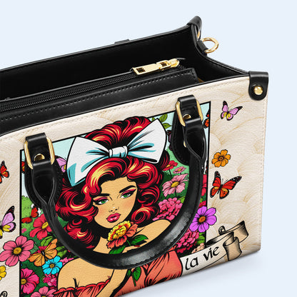 C'est La Vie - Sac à main en cuir personnalisé - DB62