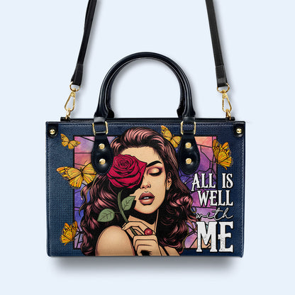 Tout va bien pour moi - Sac à main en cuir personnalisé - DB63