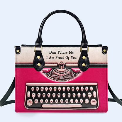 Cher futur moi - Sac à main en cuir personnalisé - DB65