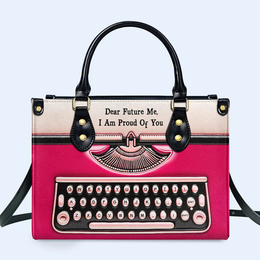 Querido yo del futuro: bolso de mano de cuero personalizado - DB65