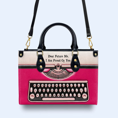 Cher futur moi - Sac à main en cuir personnalisé - DB65