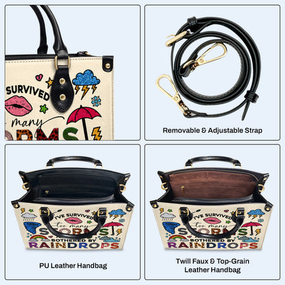 J'ai survécu à trop de tempêtes - Sac à main en cuir personnalisé - DB67