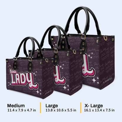 Boss Lady - Sac à main en cuir personnalisé - DB70