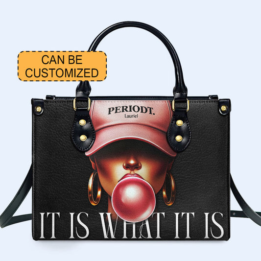 Periodt - Negro - Bolso de mano de piel personalizado - DB73