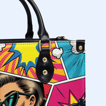À la poursuite d'objectifs, pas de personnes - Sac à main en cuir personnalisé - DB81