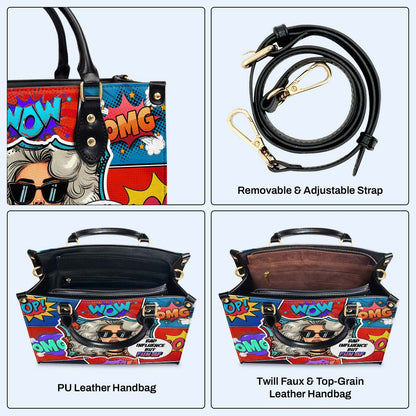 Mauvaise influence, mais super amusant ! - Sac à main en cuir personnalisé - DB87