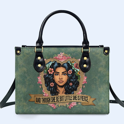 Et même si elle est petite, elle est féroce - Sac à main en cuir personnalisé - DB89