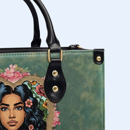 Et même si elle est petite, elle est féroce - Sac à main en cuir personnalisé - DB89