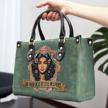 Et même si elle est petite, elle est féroce - Sac à main en cuir personnalisé - DB89