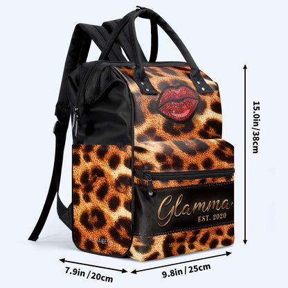 Glamma - Sac à dos de voyage personnalisé en forme de bec de canard - DG007_DKB