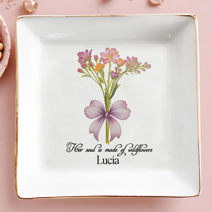 Fleurs sauvages - Plat à bijoux personnalisé - DG008_SCRD