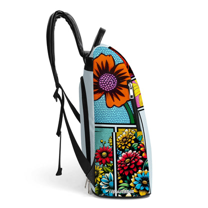 Je peux m'acheter des fleurs - Sac à dos en cuir personnalisé - DG049_BP